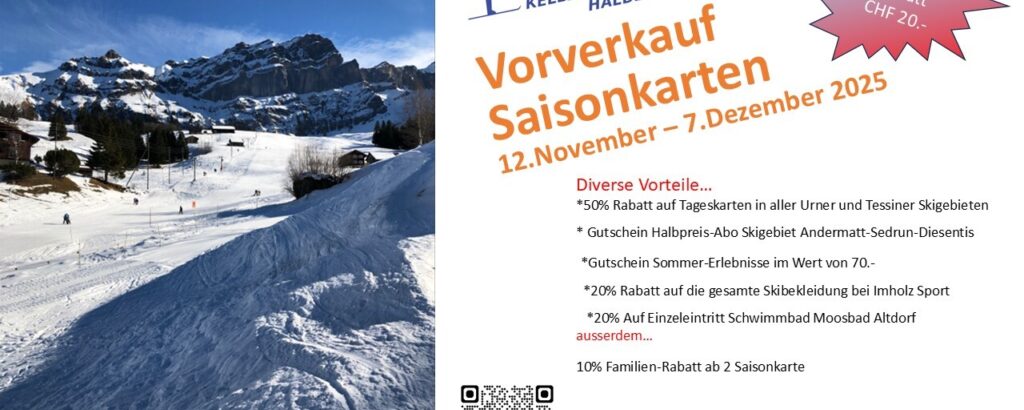 Saisonkarten jetzt bestellen