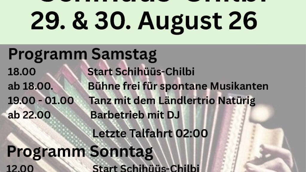 Skihüs Chilbi 2026