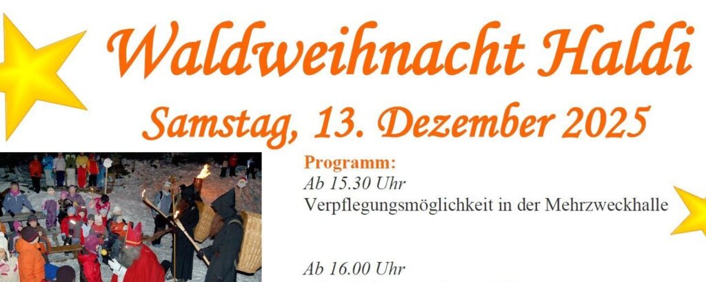 Waldweihnacht Haldi