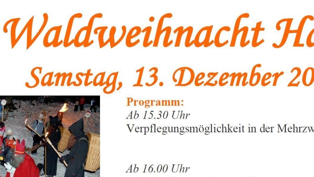 Waldweihnacht Haldi