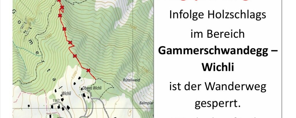 Wanderwegsperrung